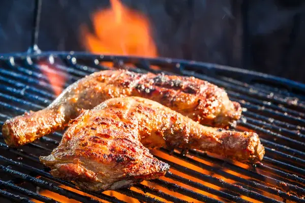 Medio costillar a la brasa